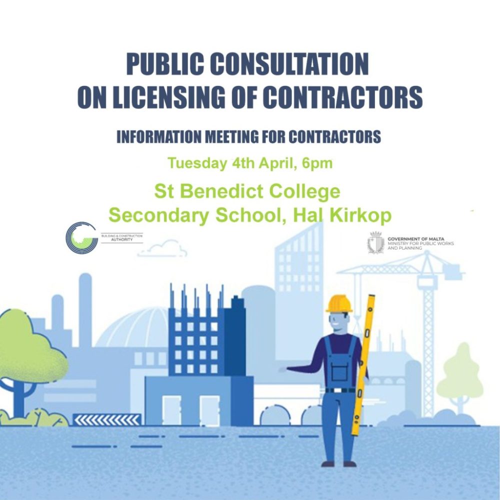 Public Consultation on Licensing of Contractors